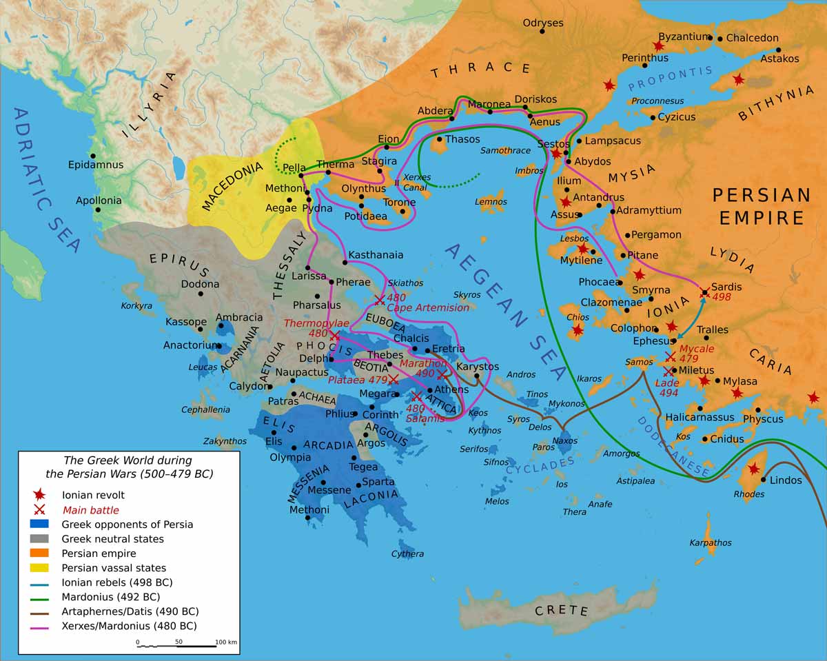persian wars map
