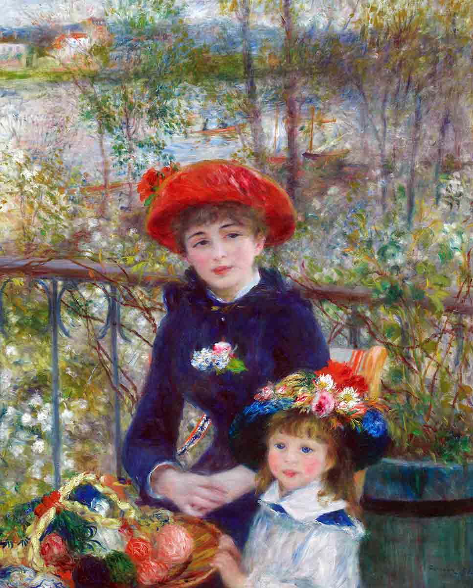 pierre auguste renoir two sisters painting