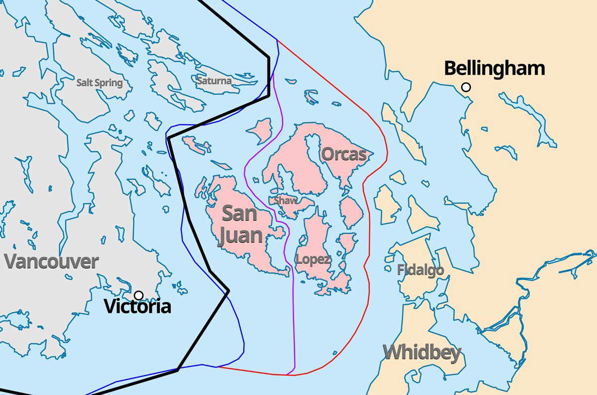 pig war boundary dispute map