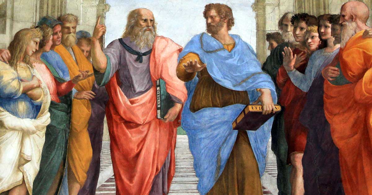 plato and aristotle raphael