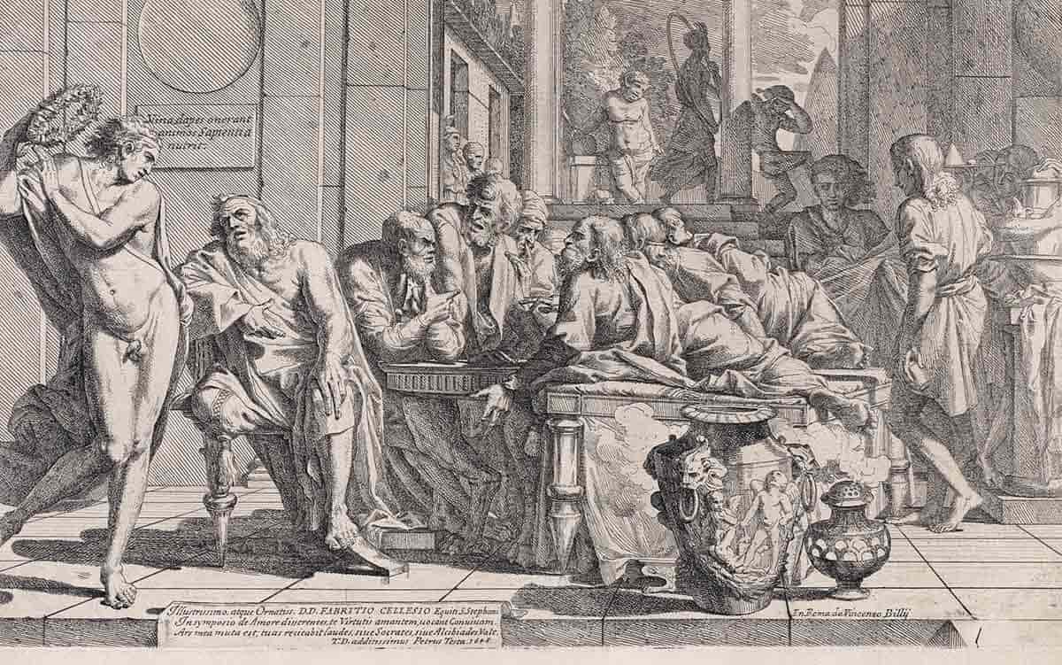 plato symposium alcibiades socrates print