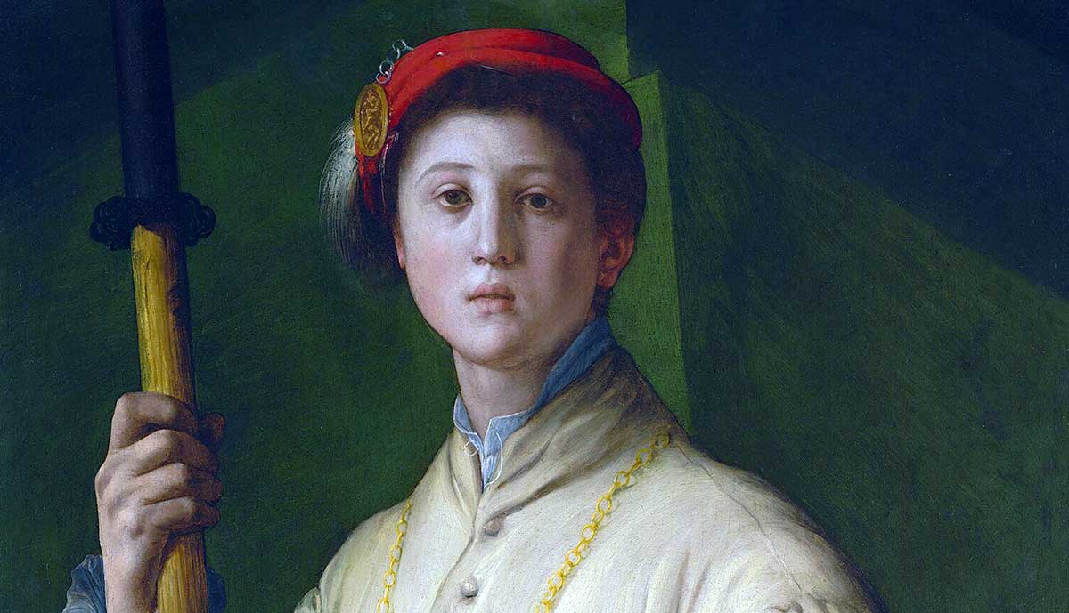 portrait halberder jacopo pontormo getty center