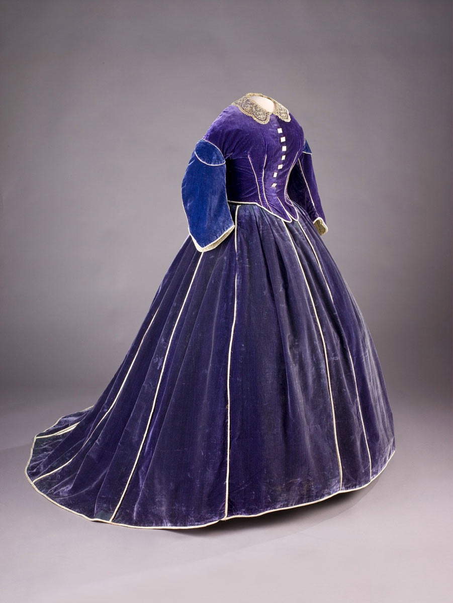 purple velvet dress by keckley