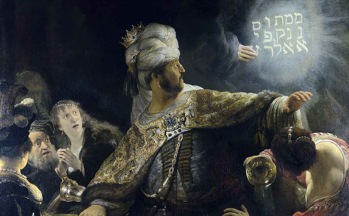 rembrandt writing wall common sayings