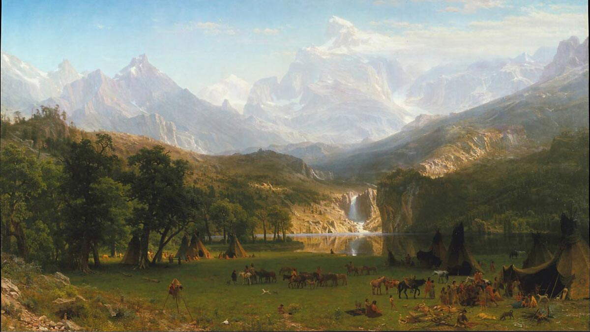 rocky mountains landers peak albert bierstadt