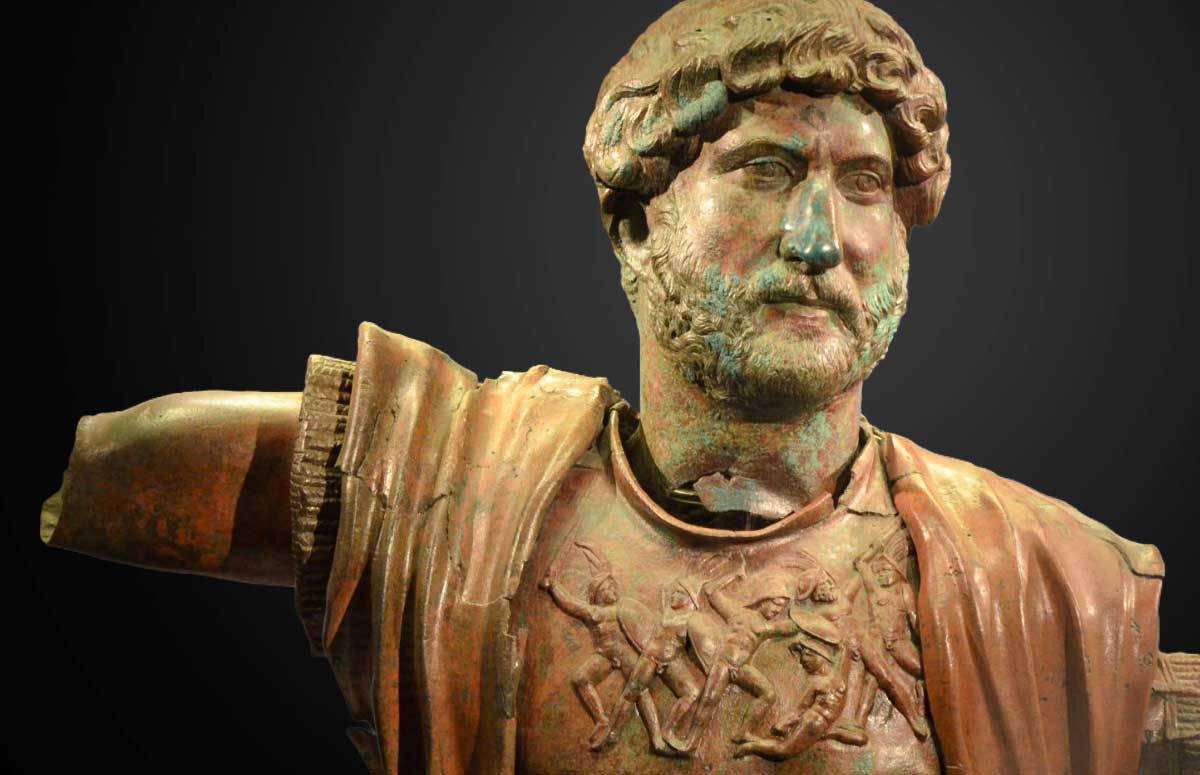 Bronze Statue of Roman Emperor Hadrian