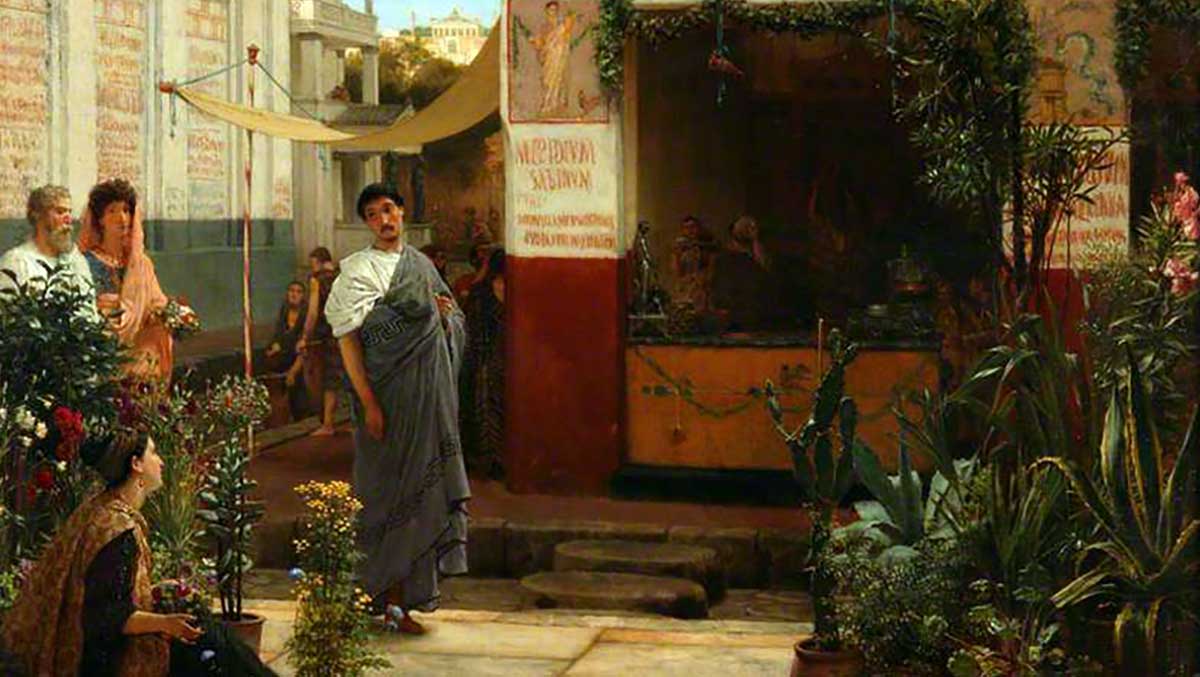 roman flower market