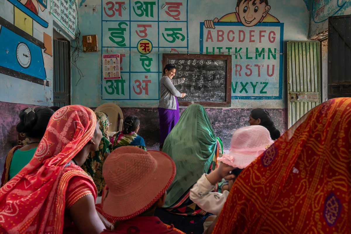 rural indian classroom