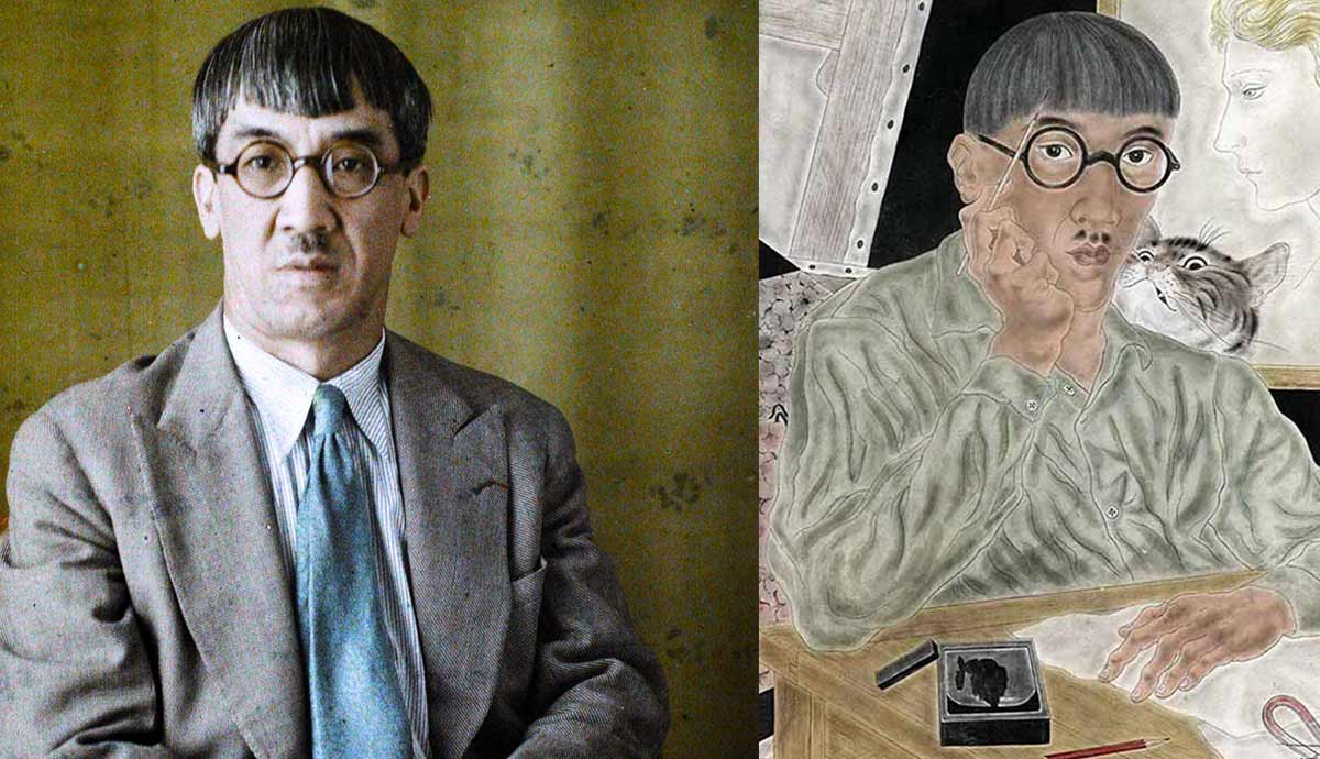 self portrait fujita paintings in japan