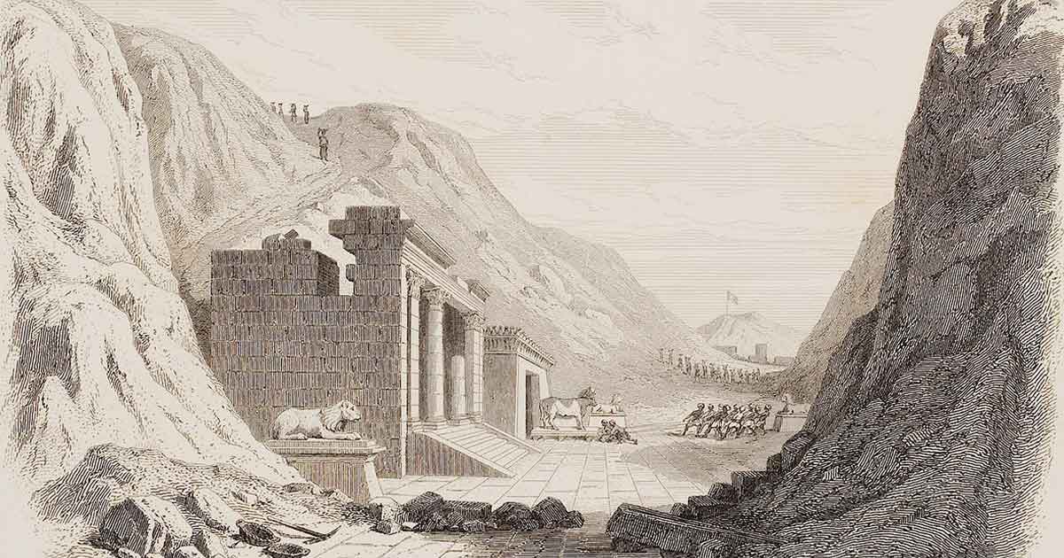 serapeum temple etching durond