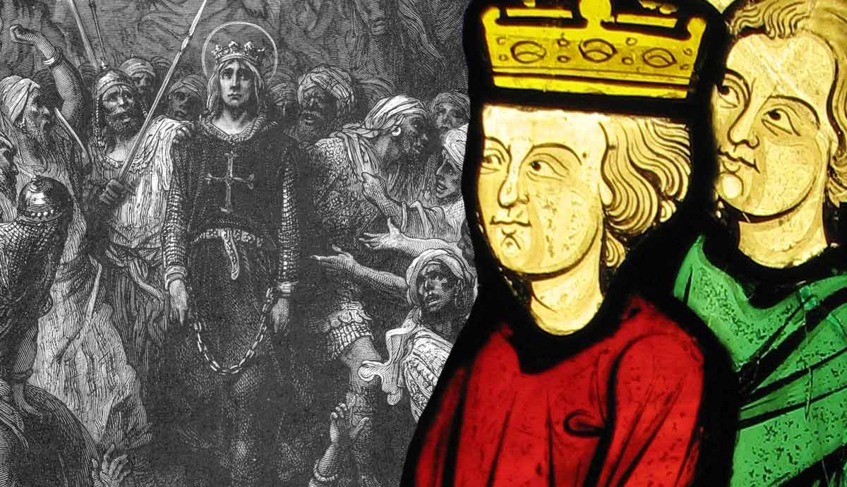 Louis IX engravings and stained glass