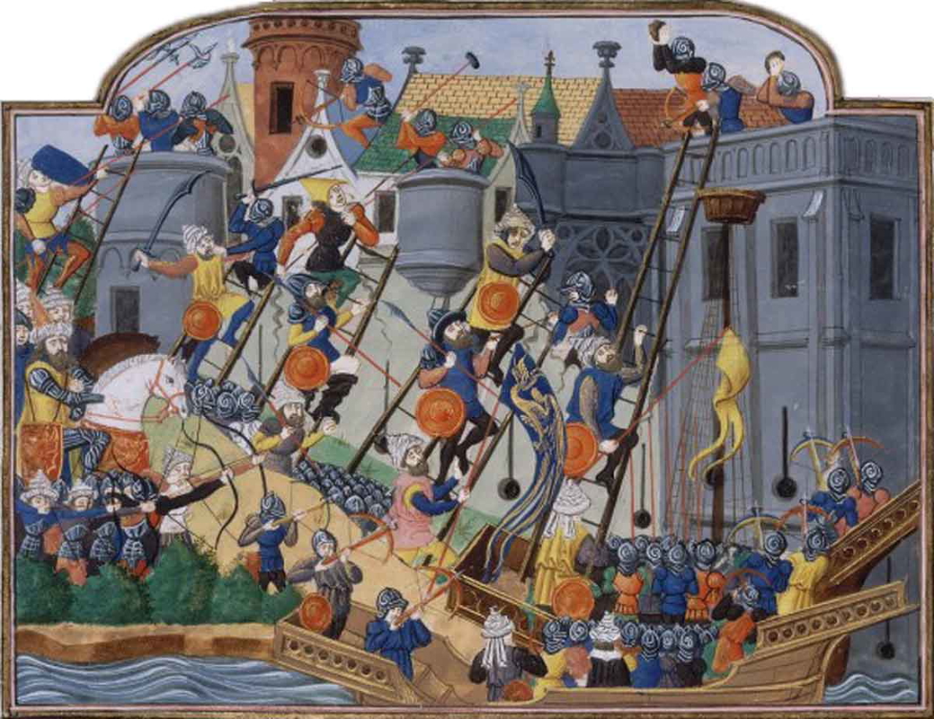 siege of constantinople medieval painting