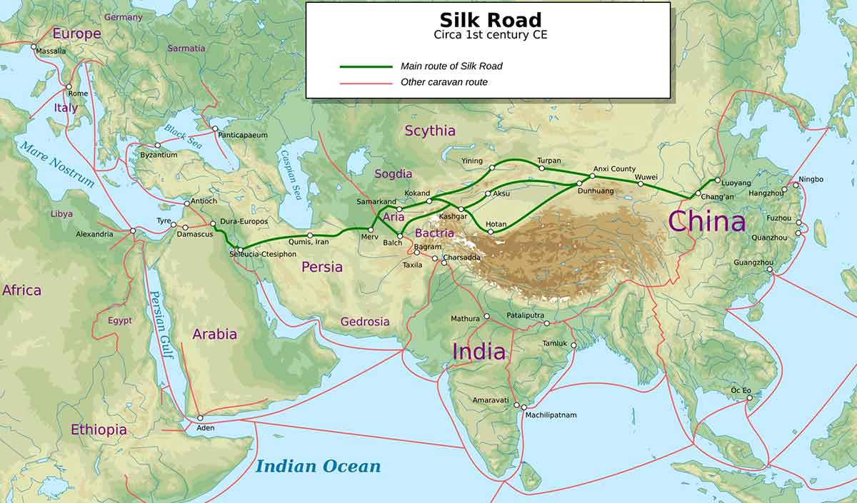 silk road 1st century
