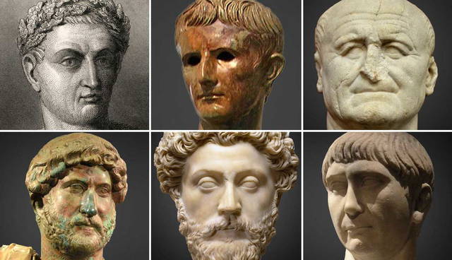 Six Portraits of Roman Emperors