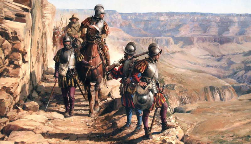 spanish conquistadores colorado painting
