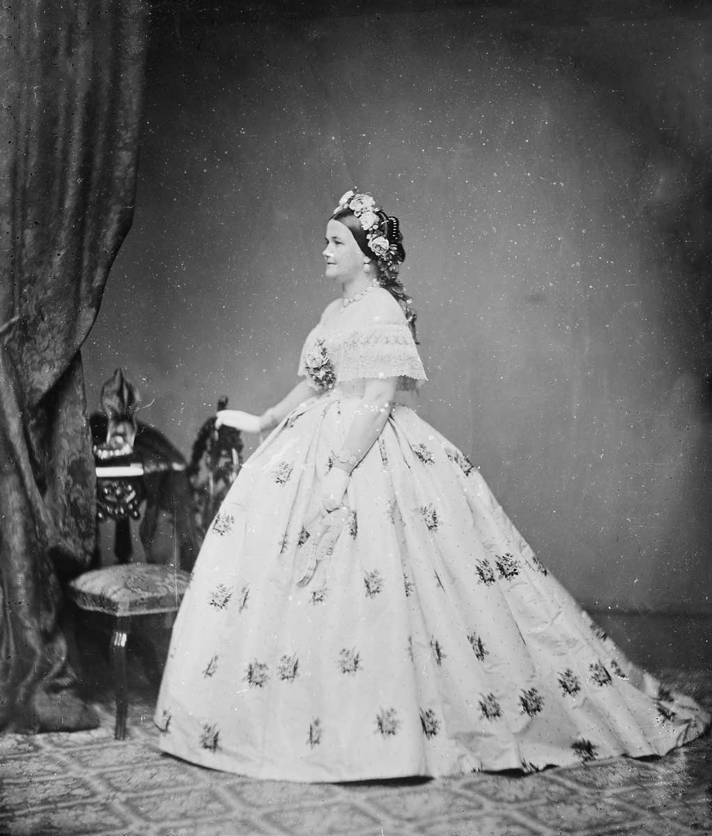 standing portrait flowered dress
