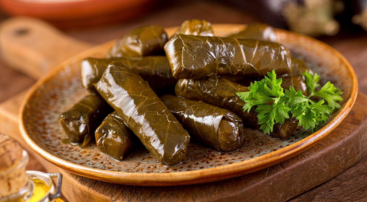 stuffed grape leaves photo