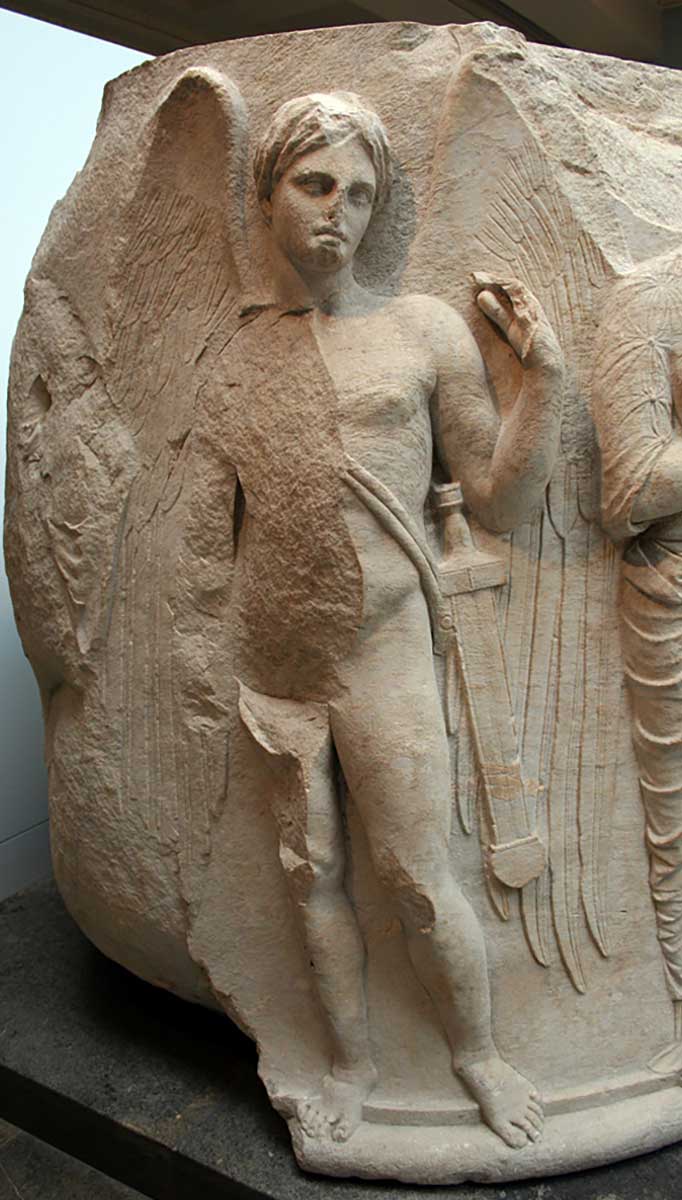 thanatos marble column