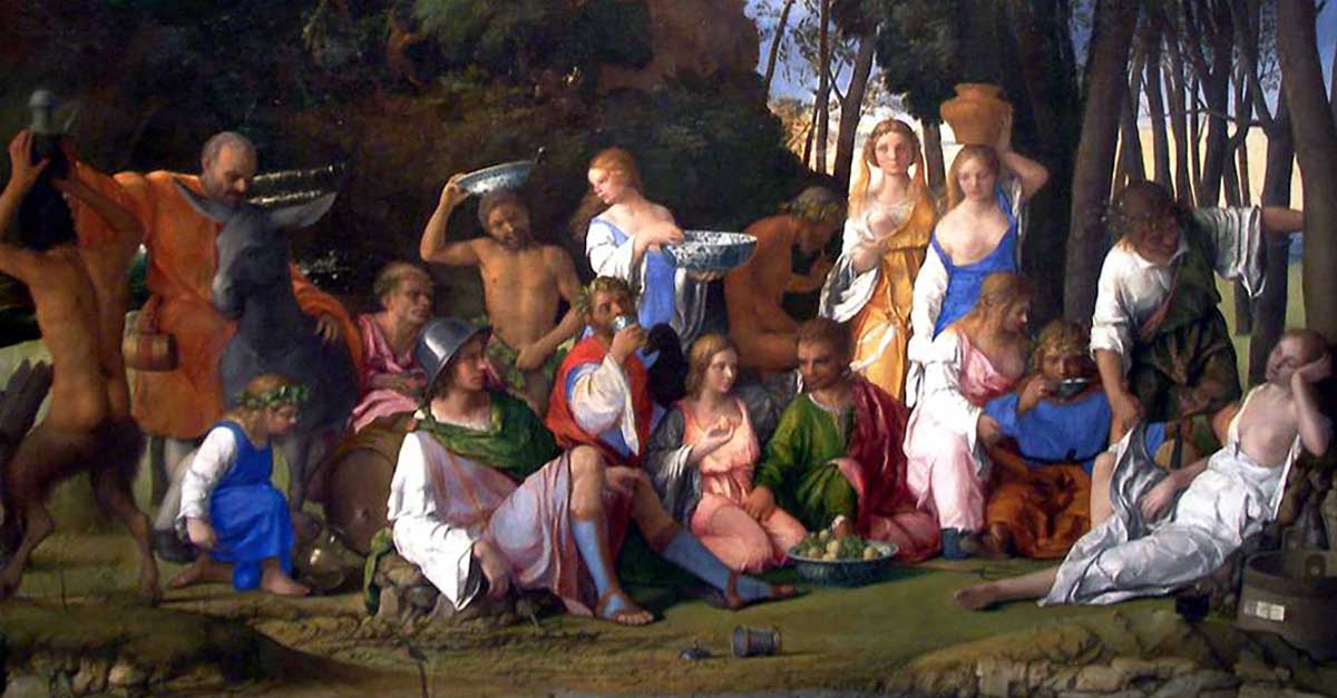 the feast of the gods giovanni bellini and titian