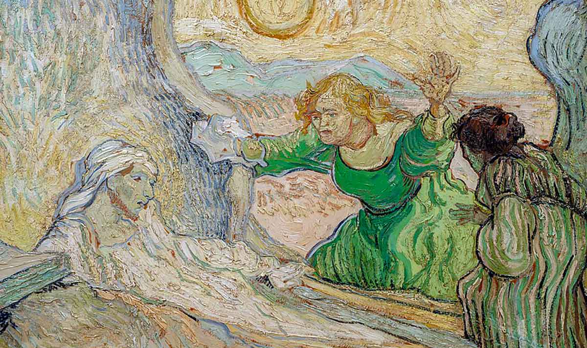 the raising of lazarus vincent van gogh