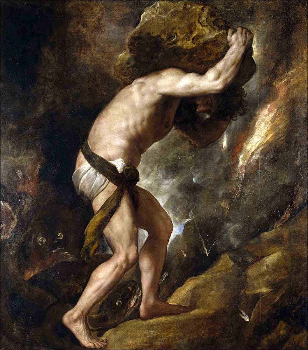 titian sisyphus painting