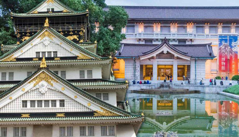 Osaka Castle and Tokyo National Museum