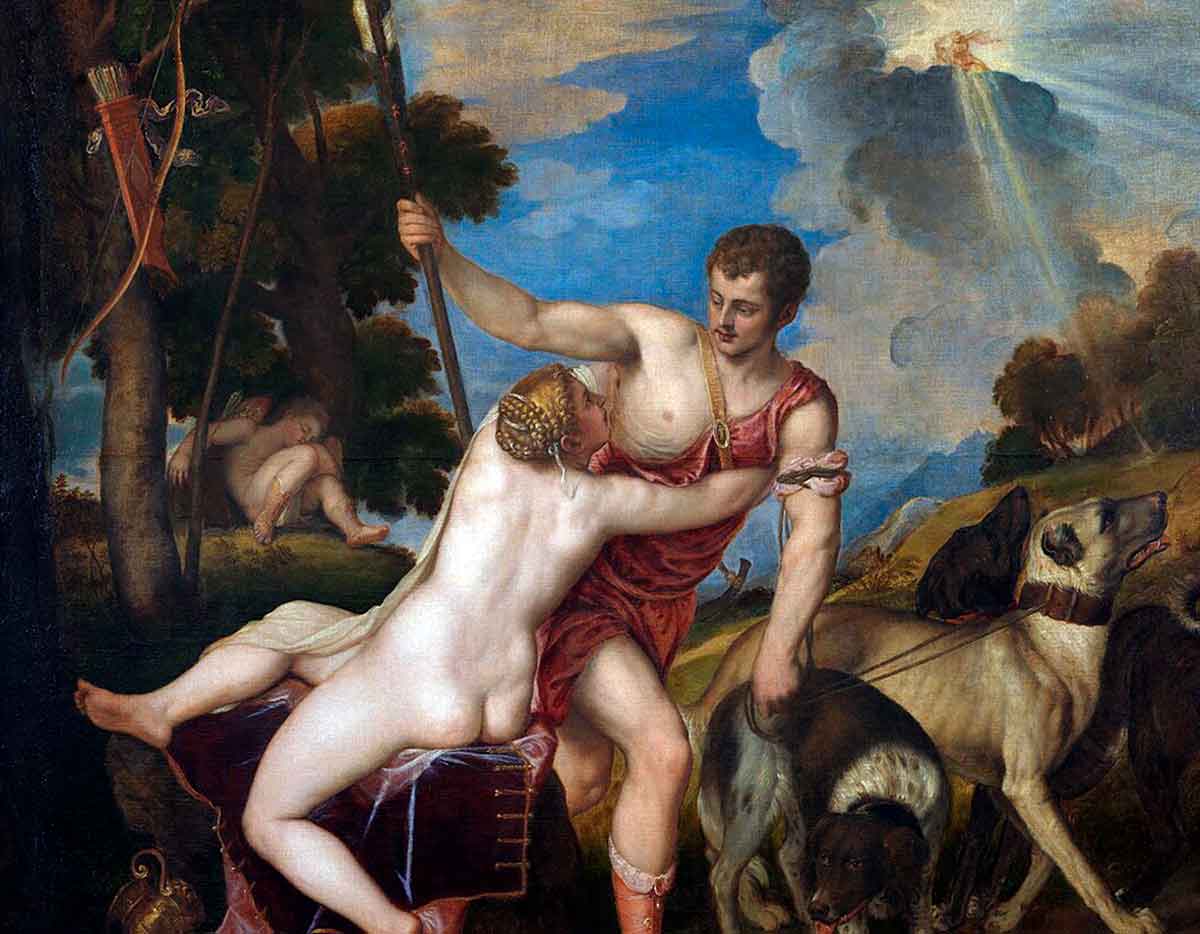 venus adonis titian resurrection