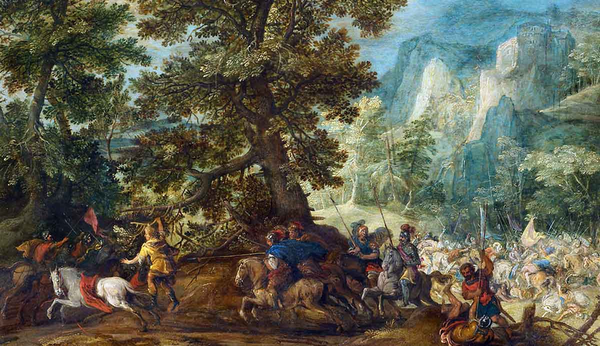 vinckboons death of absalom painting