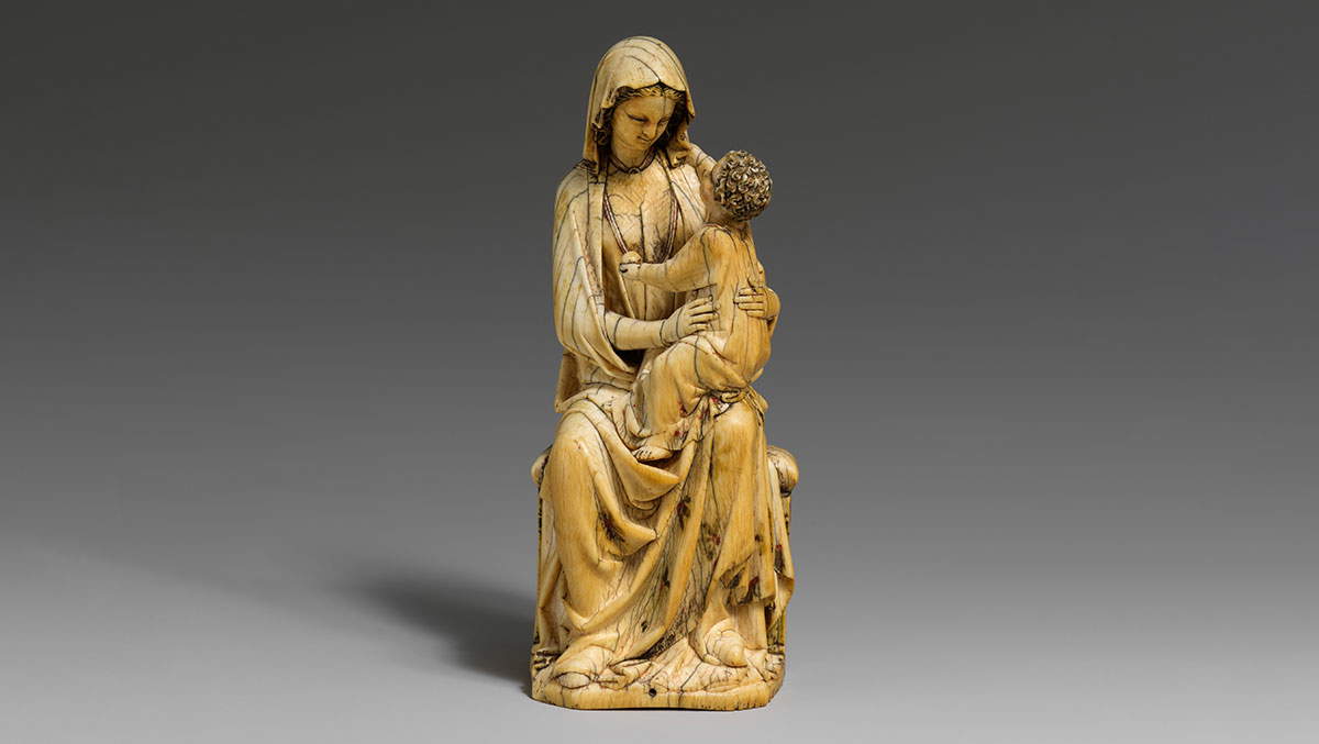 virgin and child enthroned