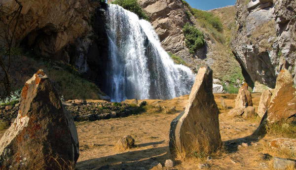 Trchkan Waterfall and Armenia’s ancient standing stones