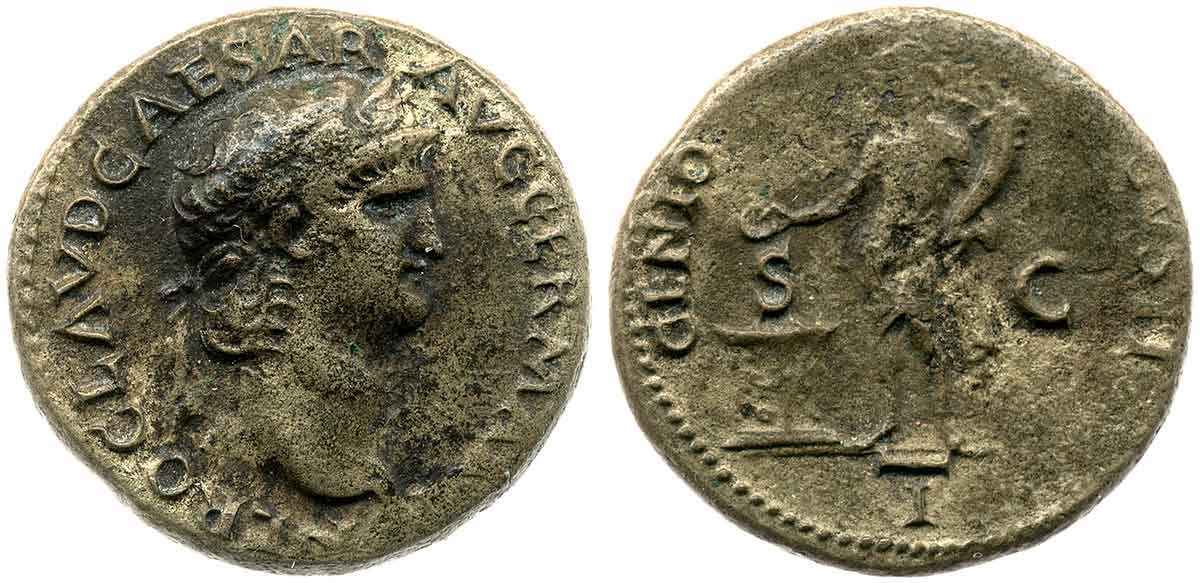 As Nero Lugdunum Genius