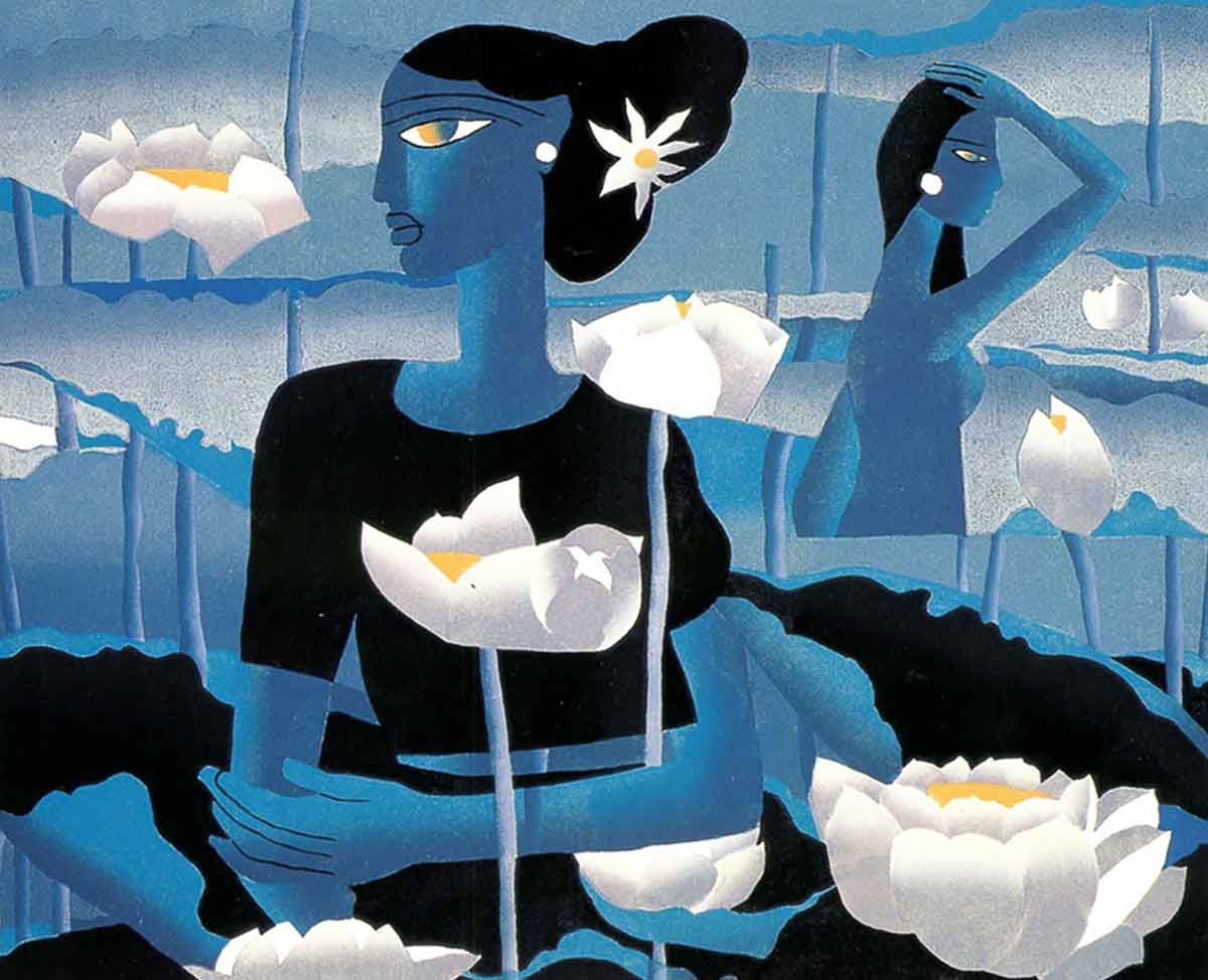 Copy of min language flower huayu painting