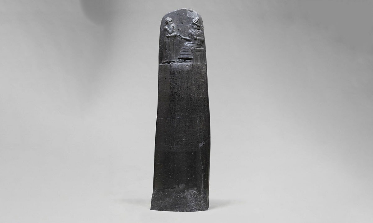 Hammurabi code stele