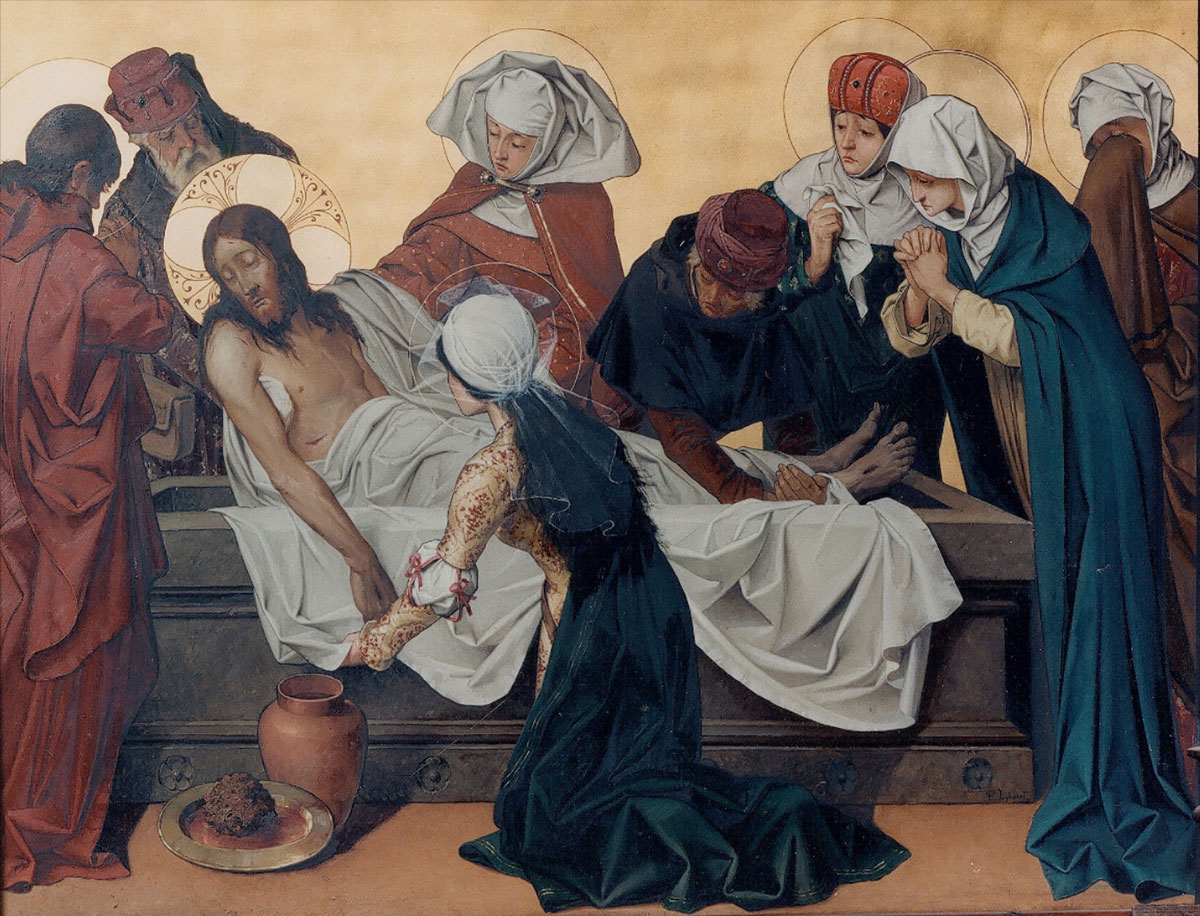 Jesus laid in tomb