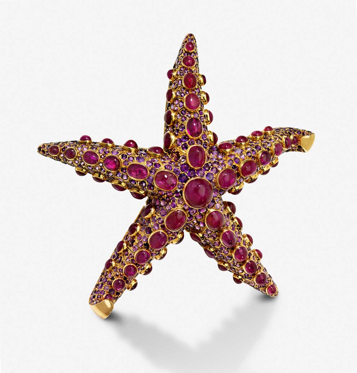 Gem-encrusted Starfish brooch by René Boivin. Photo courtesy of the MFA, Boston.