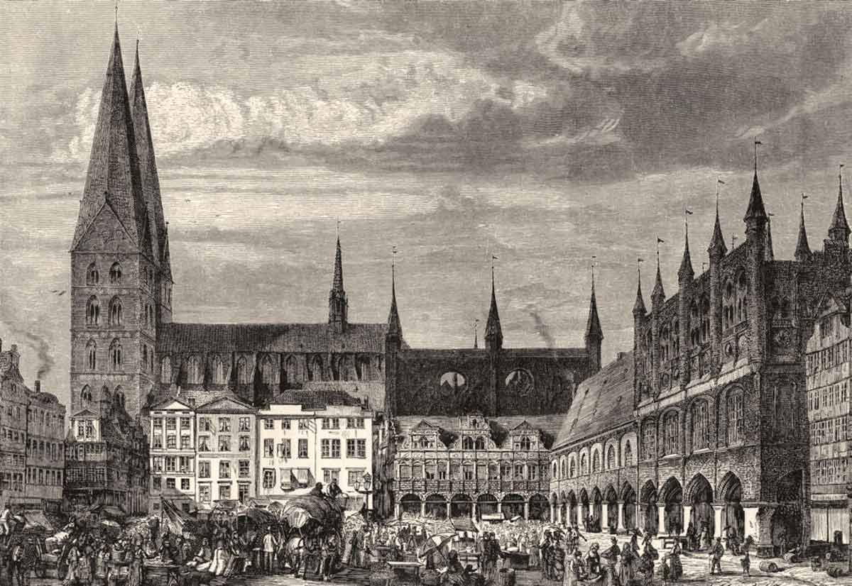 Lubeck market Mary Church