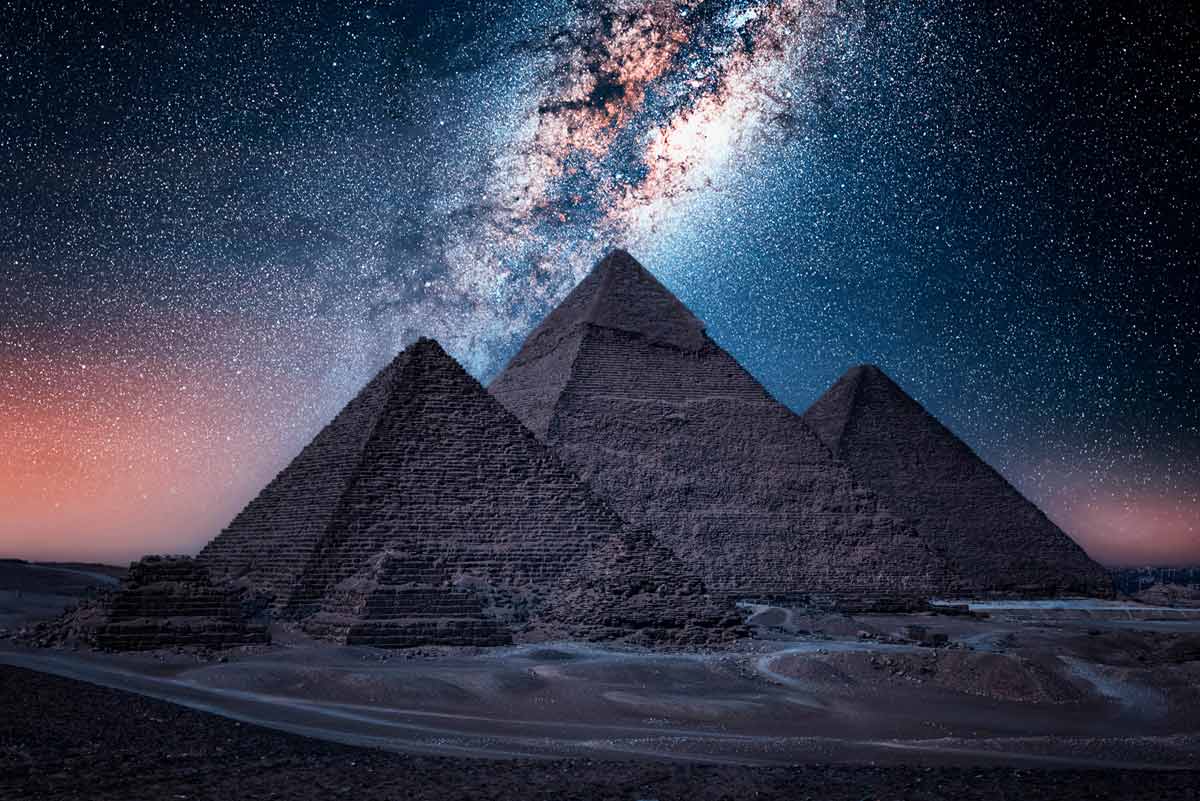 Pyramids Giza Stars
