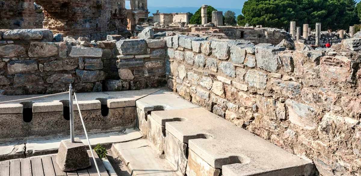 Roman toilets Ephesus