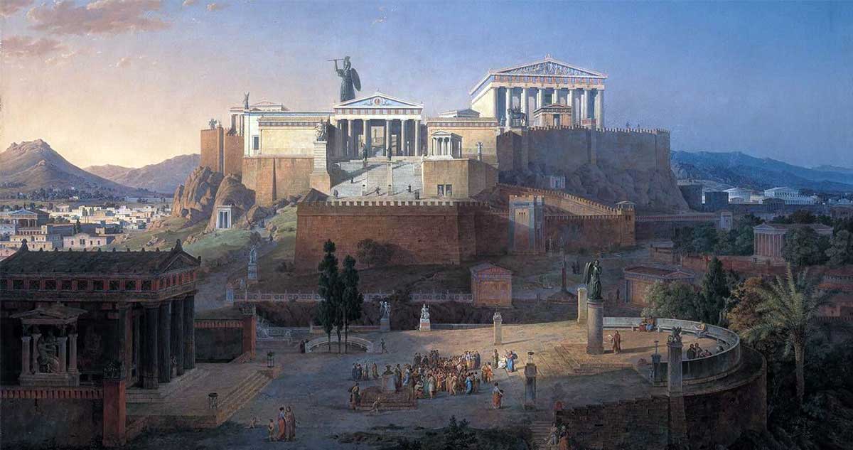 acropolis painting