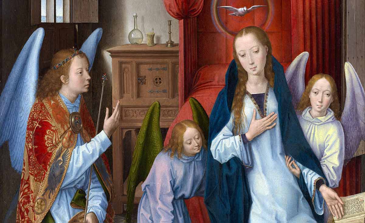 annunciation angel and mary