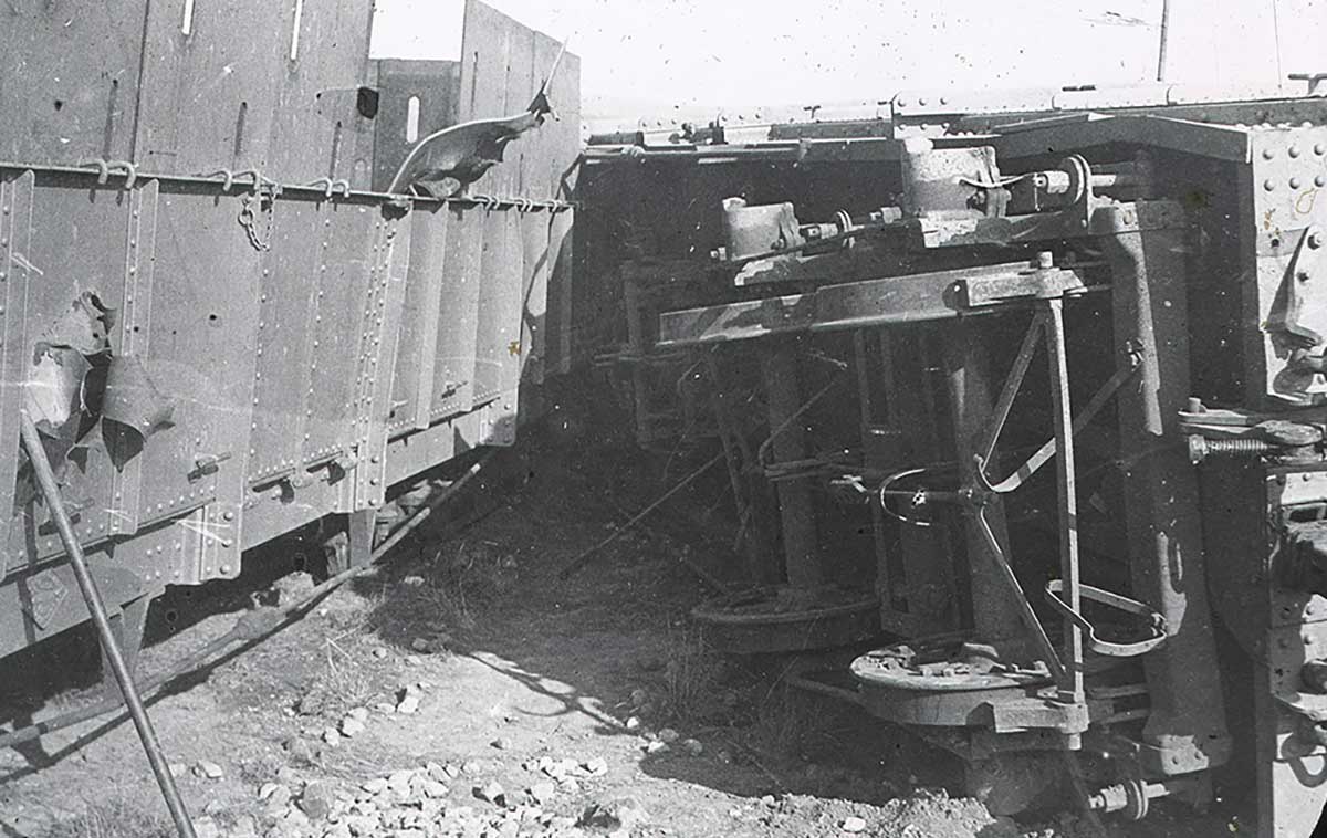 armoured train derailment