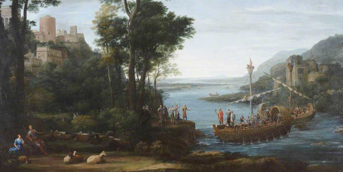 arrival of aeneas pallanteum