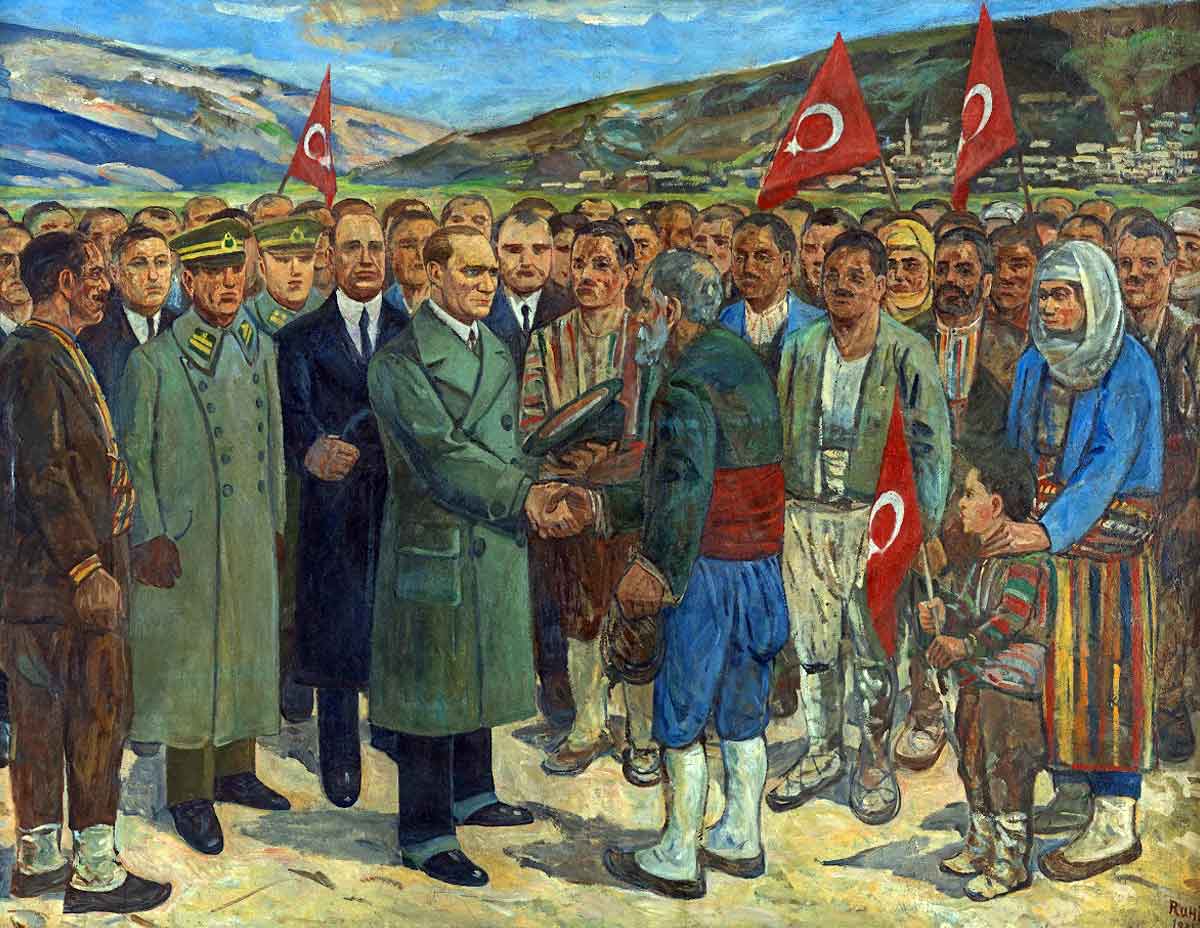ataturk peasants painting