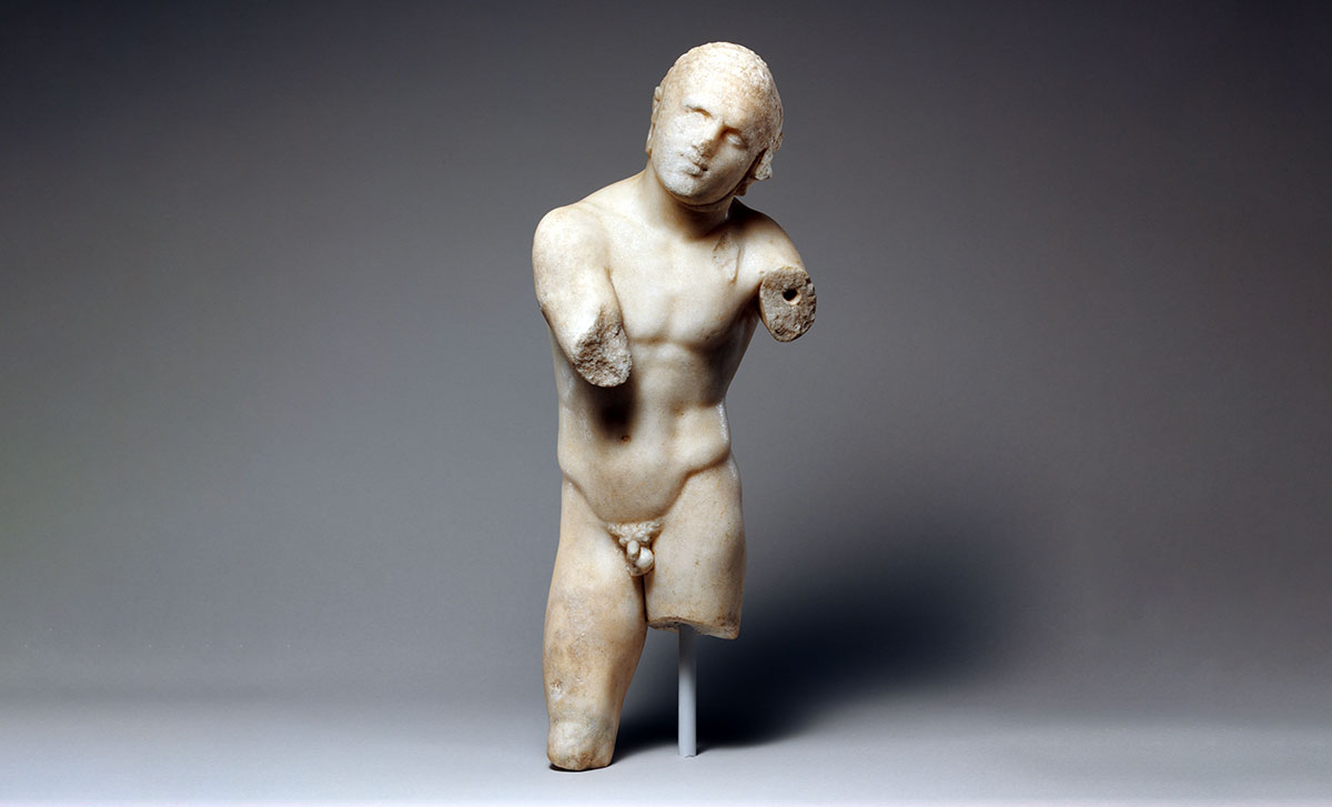 athlete greek marble statue
