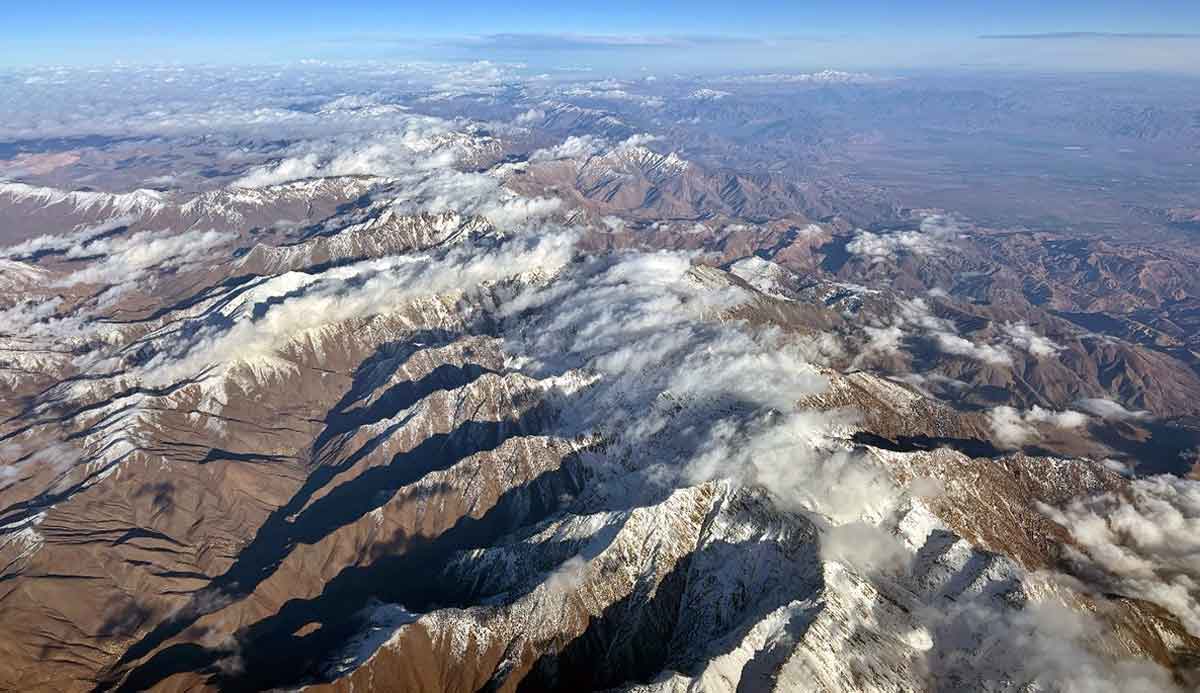 atlas mountains aerial
