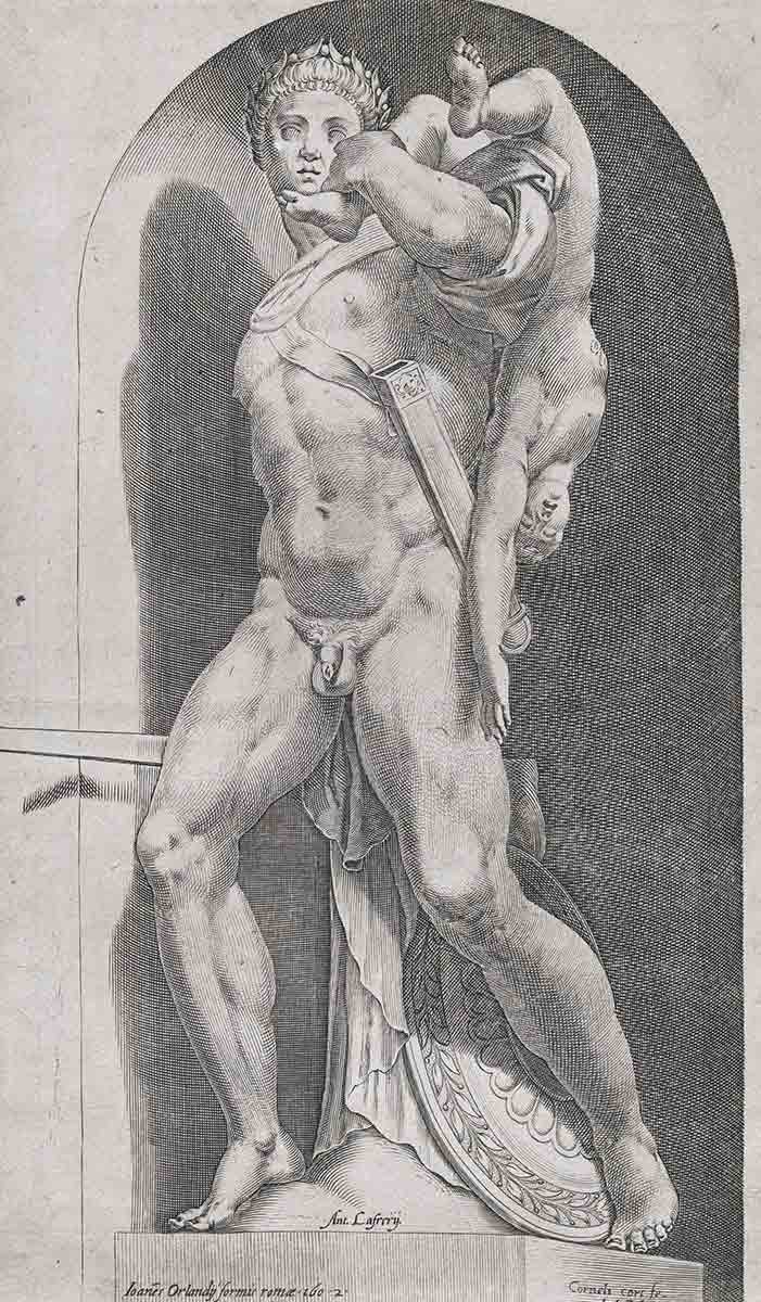 atreus farnese print etching