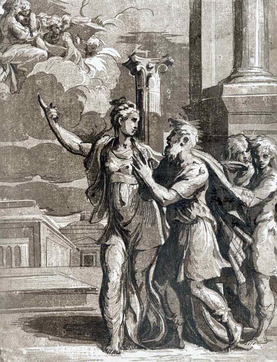 augustus tiburtine sibyl drawing