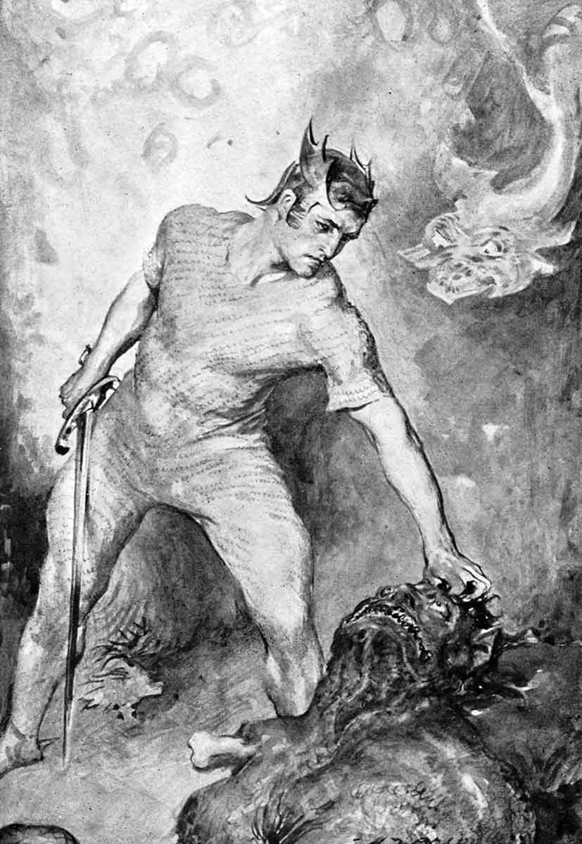beowulf decapitates grendel