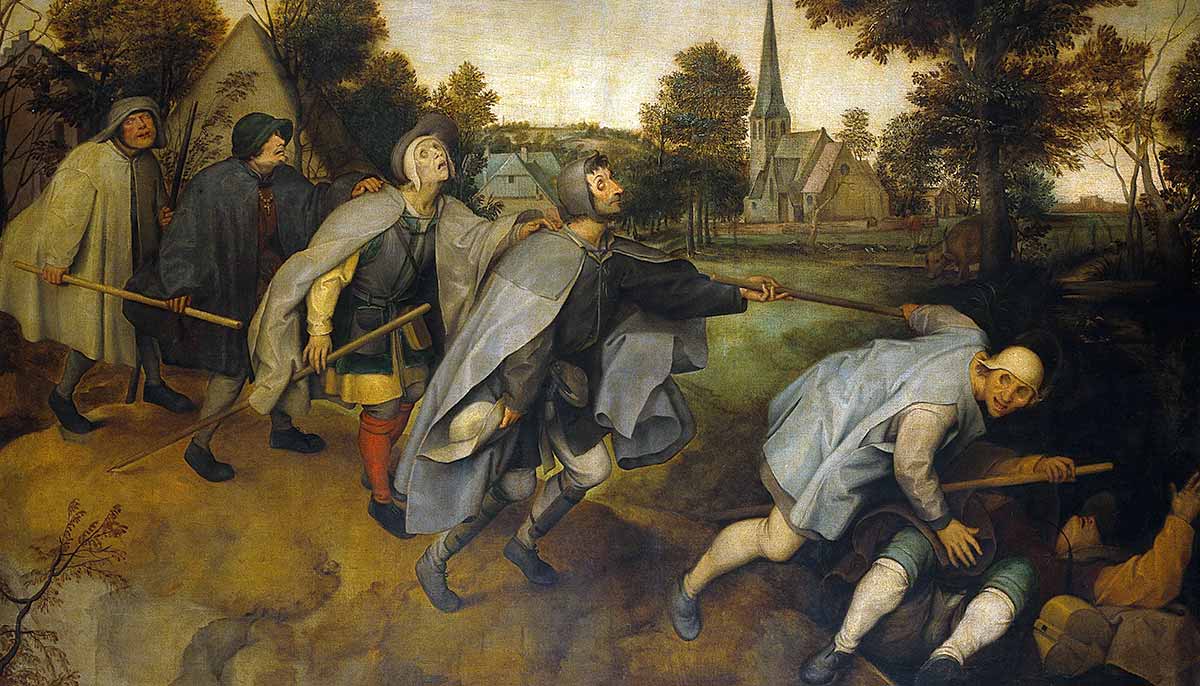 blind leading blind bruegel painting