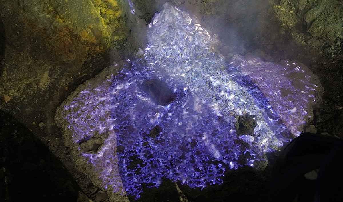 blue flames ijen caldera louisiana bayou monsters
